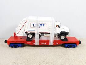 30-76928 Mth Railking Donald J. Trump Flat Car With Garbage Truck