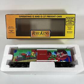 30-79642 Mth Railking Santa Claus Christmas Operating Box Car O Gauge Train