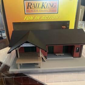 30-90048 Mth Rail King By O P&le Mckees Rocks Train Depot With Box