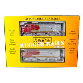 33-2017-1 Mth Rail King Sante Fe F3 A-a Diesel Engine Set With Proto Sound 2.0