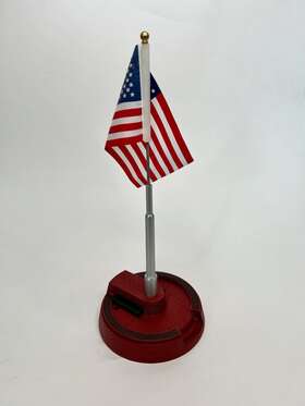 30-9074 Mth 658081047133 Rail King American Flag Pole And Item No