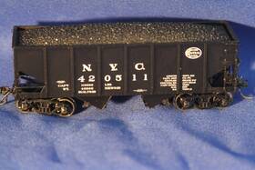 80-97007 Mth 658081310534 New York Central #420511 55 Ton Steel Twin Hopper Car - Ho Scale