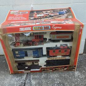 1170 New Bright 050211011692 Silver Rail Express Train Set No. 1988 Tested Vintage Rr Model