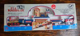 L734102148 New Bright 1994 Bedford Falls Express It S A Wonderful Life Train Set And Station S1
