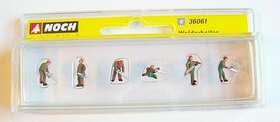 36061 Noch New N Scale Figures Forest Workers / Lumberjacks With Chainsaws