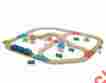 Not Specified Plan Toys 6606 Railroad Train Set With Bridge Colored Tracks Connector 8854740066060
