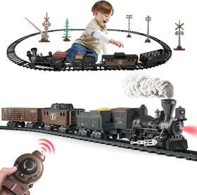 1613e Oliugei Electric Train Set Steam Toys For Boys With Remote Control Same Day Ship