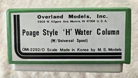 Omi-2292 Overland Models Inc. Omi 2292/o Scale Brass Poage Style Inch H Water Column With Ob