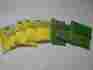 P-1597 Color-rite Zip Texturing Pigment 5 Bags Yellow 3 Green