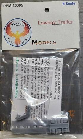 Ppm-30005 Phoenix Precision Models N Scale 3d Printed Lowboy Trailer By
