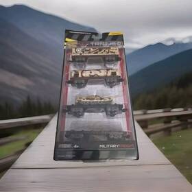 Power Trains 036167890533 Series 1 Train Military Freight Jakks Pacific 4 Pack New Sealed