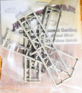 40835 Precision Scale O #40835 Ladder Set 40ft Aar Box Car 2 End Ladders Side