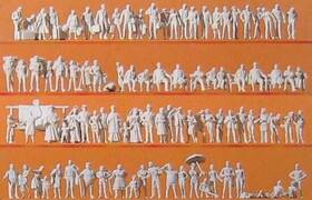 79006 Preiser N-scale Passengers And Passers-by 125 Piece Unpainted Figures Set