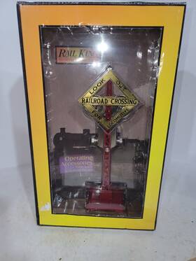 30-1077 Rail King #30-1077 69l Warning Bell Maroon With Brass