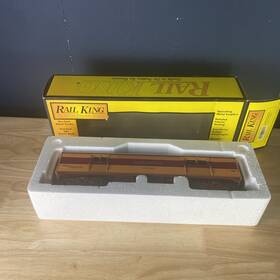 30-6090-1 Rail-king Mth O And 027 Gauge Streamlined Milwaukee Road Baggage Car