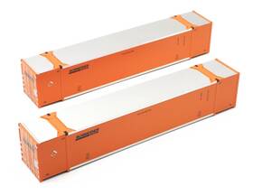 402008 Rapido Ho Scale Schneider 53ft Intermodal High Cube Shipping Containers - 2 Pack