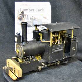 25401 Regner Reg - Lumberjack Live Steam Locomotive Air Tested Video # 0900
