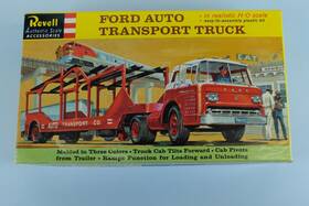T-6021 Revell 98 Ho Scale 1 87 Ford Auto Transport Truck Unassembled Vintage