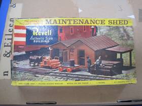 T-9022 Revell Vintage Ho Scale 1959 Building Maintenance Shed Model Open Box