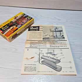 T-9031 Revell 1960 Ho Fuel Tank Model Kit Instructions And Original Vintage Box Only