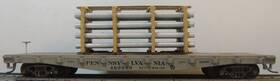 489690 Rivarossi-lionel Ho 0811-1 Vintage Pennsy 40ft Flatcar With Pipe Load Rtr St Kds Car #