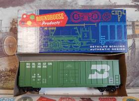 320158 Roundhouse 1823 Ho Burlington Northern 50ft Pd Box Car#320158 Lnib Nice Lqqk