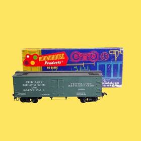 3160 Roundhouse Products Reefer Car Inch Old Timer Kit Ho Scale