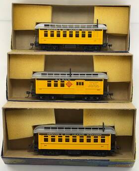 3714 Roundhouse #3707 #3714 3 Ho Overton D&rg Silverton Coaches And Combine 2-#3707 1-#3714