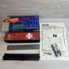 500127 Roundhouse Ho Scale Santa Fe Atsf 50ft Double Dr Hi-cube 1783 Train Kit