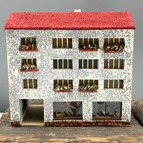 6543 Rudolph Spitaler Mint Rare Rudolf Rs Modell Town House Ho 4.75 Inch West Germany Putz