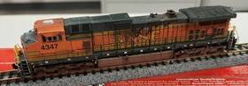 Sxt-31490 Scaletrains N Sxt31490 Bnsf H2 Ge C44-9w Rd# 4347 Dcc Sound And Weathered Pre-own