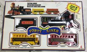 6032 Scientific Toys Vtg 1988 #6032 Battery Operated Train Set Forty Niner Smokes