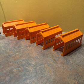 Takara Tomy 904810109709 Plarail J-09 Train Depot Rail Yard Shed Lot Of 5