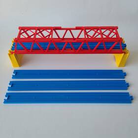 Takara Tomy 904810381013 Plarail Accessory J-04 Plastic Pag Lion Bridge And 4 X Straight Track R-01