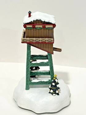 14-00218-005 The Bradford Exchange Hawthorne Village Coal Tower Holiday Train Accessory 2007