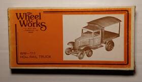 Ww-111 The Wheel Works #ww-111 1934 Ford Rail Truck Chassis Hon3 Sealed Inside Kit 1 87
