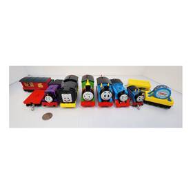 R9242 Thomas & Friends Vintage And Trackmaster Push Along Train Lot With Drum Cargo Car