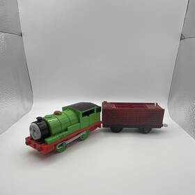 R9626 Thomas & Friends And Percy No. 6 Battery Powered Engine With Red Freight Car