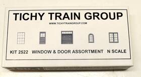 293-2522 Tichy Train Group N Scale Window And Door Assortment - Partially Used