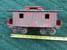 Toy Long 5in. Vintage Cabbose Rail Road Lg. Size 10in. Tin Tall