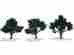 Tr1508 1508 Dark Green Trees Woodland Scenics N Ho Or O Scale 3-4 3 Pack F S