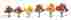 Tr1541 Woodland Scenics Fall Mix Tress 3 5 6 724771015413
