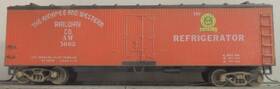 932-2475 Train Miniature Ahnapee And Western 40ft Wood Reefer Rtr St Kds Car # 3003