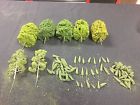 Tree-125 Plastruct Lot Of Model Trees