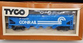 344h Tyco Ho Scale 40 Conrail Quad Hopper Car