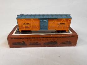 53412 Tyco Ho Scale Stock Car Laramie Lnp And W Livestock Freight Rolling