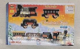 60627g Unsure Christmas Train Set Battery Operated Classic Toy Has-sound-smoke-lights