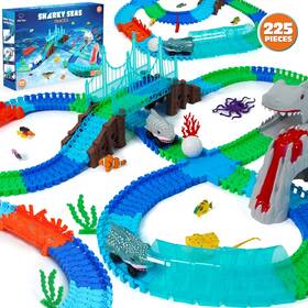 Usa Toyz 680358112060 Shark Car Seas Tracks Playset 225 Pieces