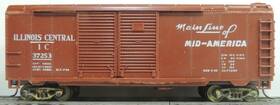 Ba-104 Varney Vintage Illinois Central 40ft Dd Steel Boxcar Rtr St Mw Kds Car # 37253