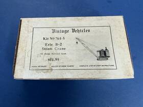 764-5-open Vintage Vehicles 764-5 Vehicles-ho Scale-erie B-2 Tracked Steam Crane-kit#764-5-open Box